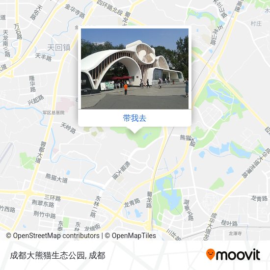 成都大熊猫生态公园地图
