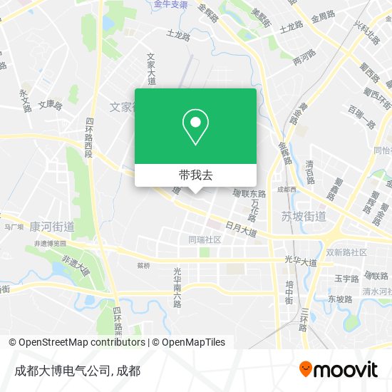 成都大博电气公司地图