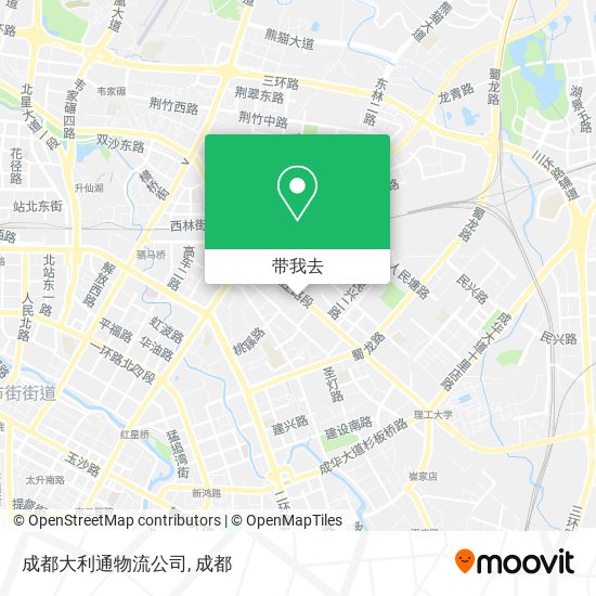 成都大利通物流公司地图