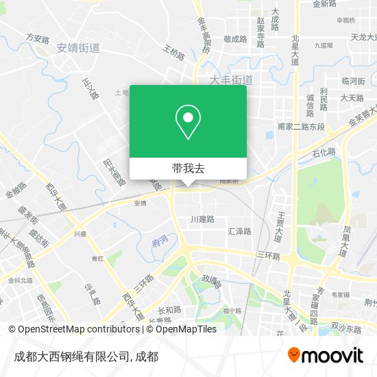 成都大西钢绳有限公司地图