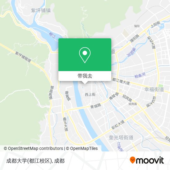 成都大学(都江校区)地图