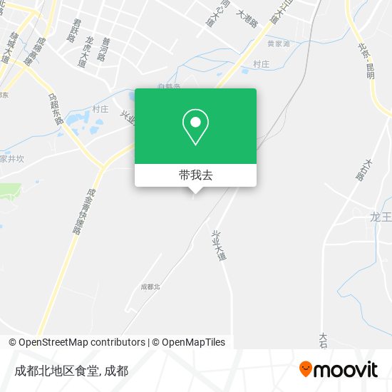 成都北地区食堂地图