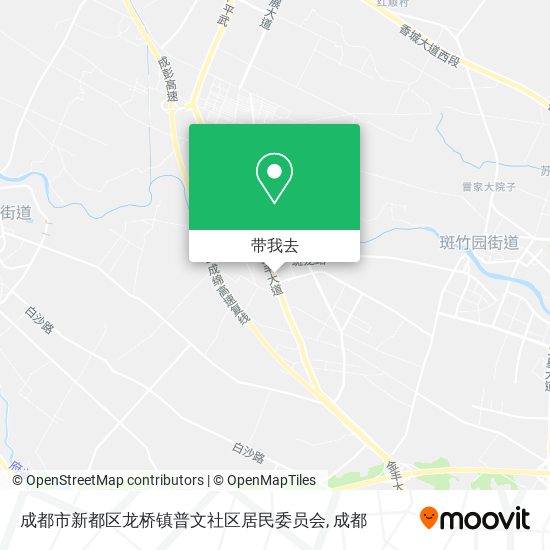 成都市新都区龙桥镇普文社区居民委员会地图