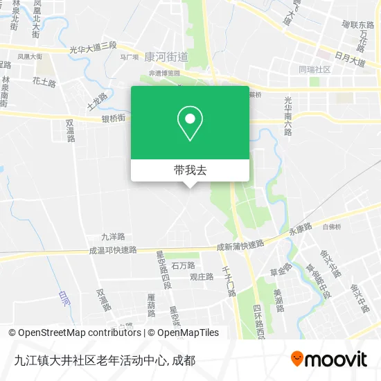 九江镇大井社区老年活动中心地图
