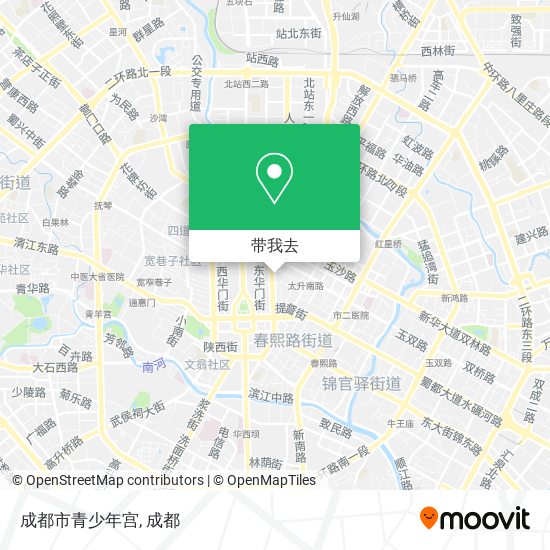 成都市青少年宫地图