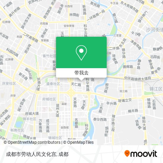成都市劳动人民文化宫地图