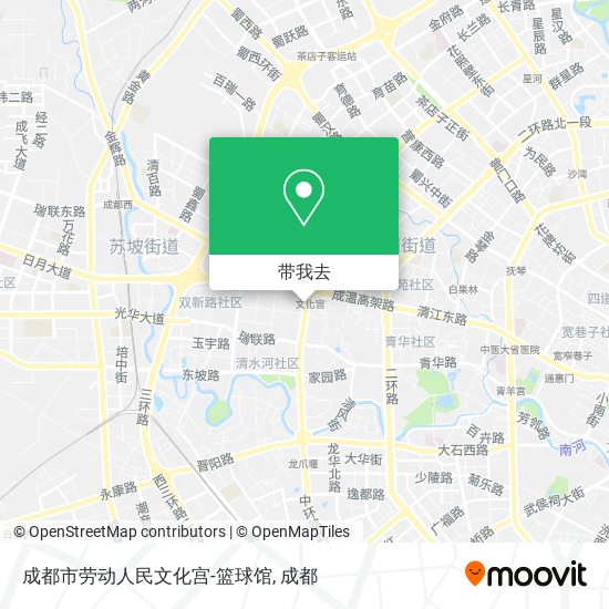 成都市劳动人民文化宫-篮球馆地图