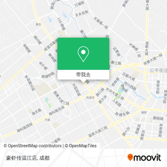 豪虾传温江店地图
