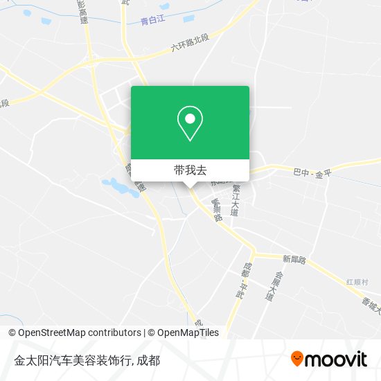 金太阳汽车美容装饰行地图