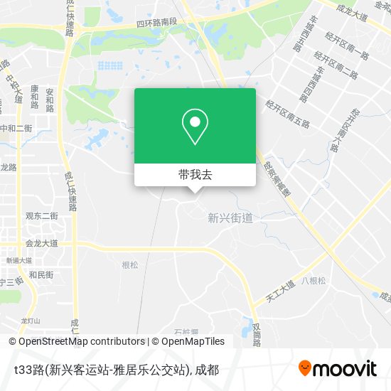 t33路(新兴客运站-雅居乐公交站)地图