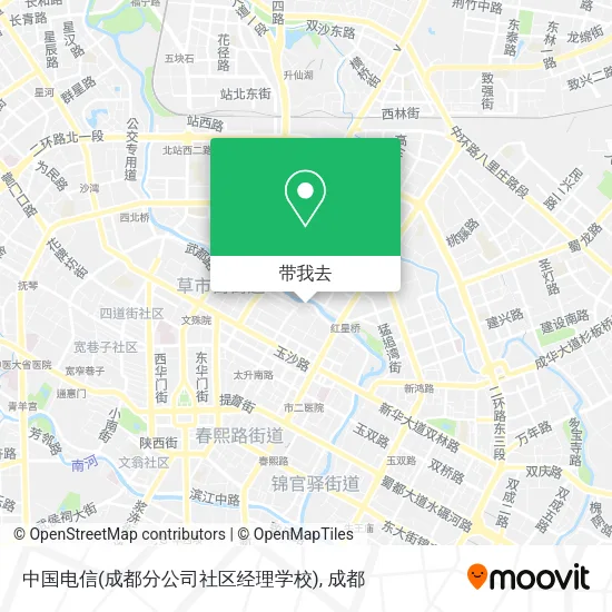 中国电信(成都分公司社区经理学校)地图