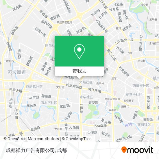 成都祥力广告有限公司地图
