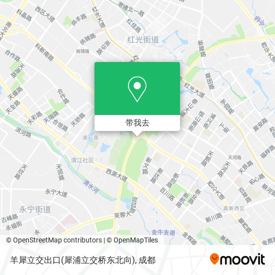 羊犀立交出口(犀浦立交桥东北向)地图