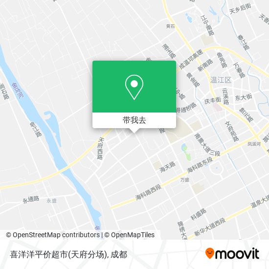 喜洋洋平价超市(天府分场)地图