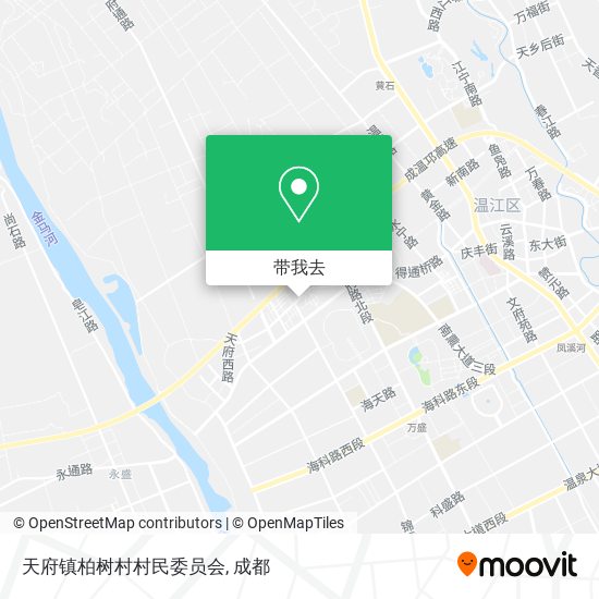 天府镇柏树村村民委员会地图