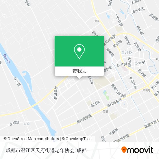 成都市温江区天府街道老年协会地图