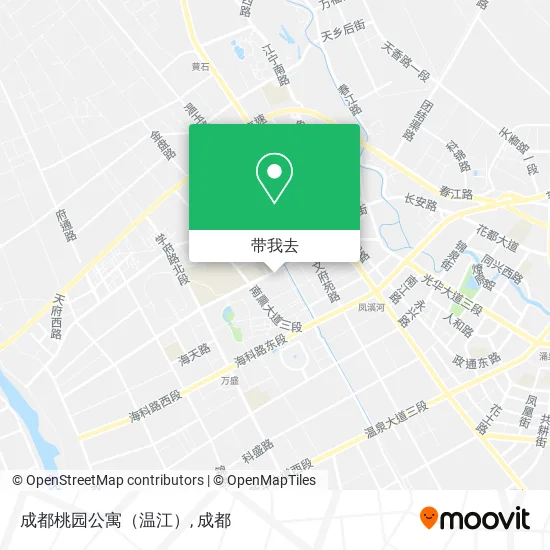 成都桃园公寓（温江）地图