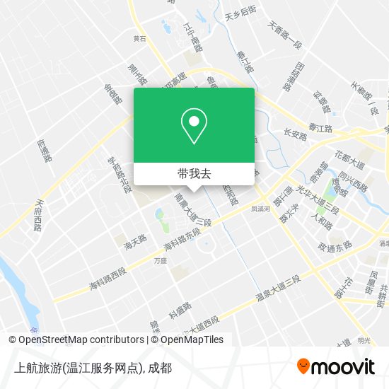 上航旅游(温江服务网点)地图