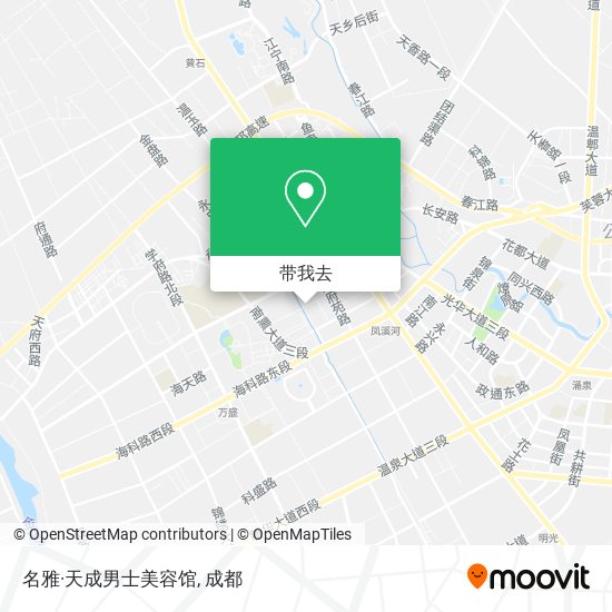 名雅·天成男士美容馆地图
