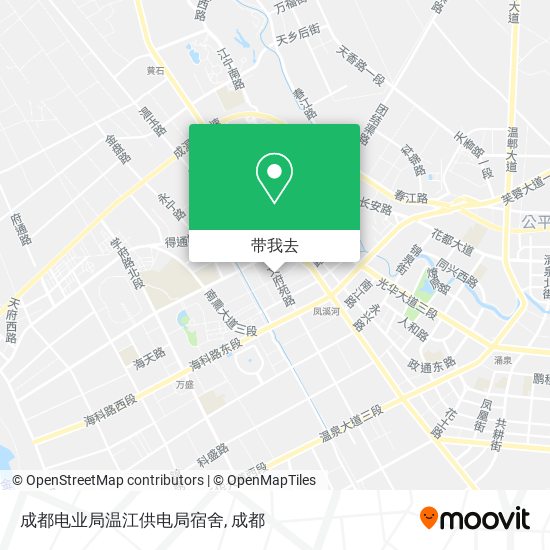 成都电业局温江供电局宿舍地图