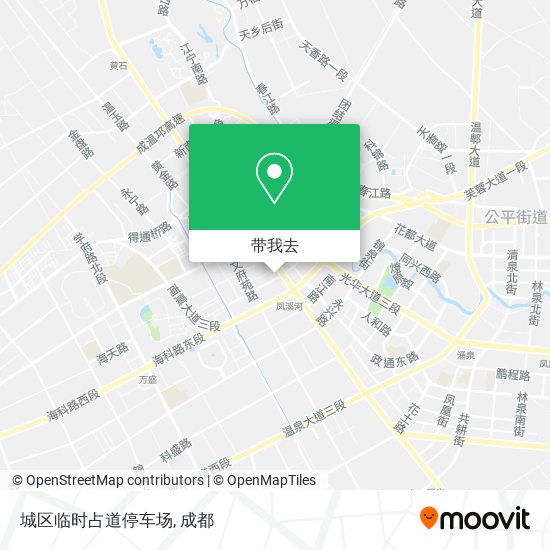 城区临时占道停车场地图