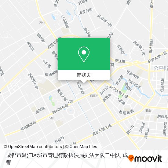 成都市温江区城市管理行政执法局执法大队二中队地图