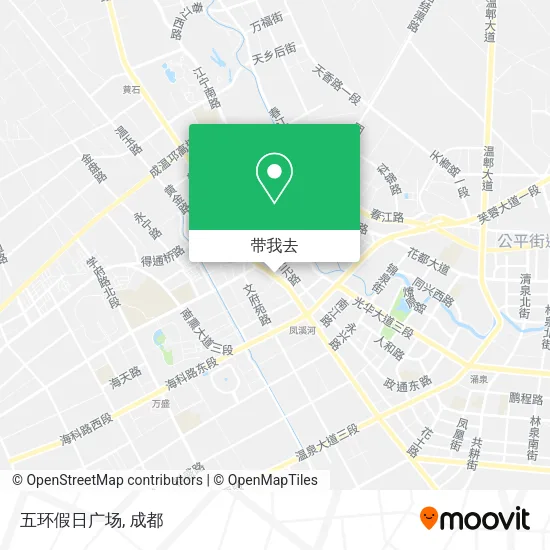 五环假日广场地图