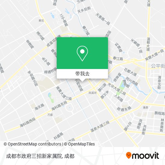 成都市政府三招新家属院地图