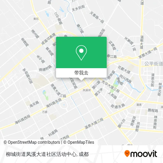 柳城街道凤溪大道社区活动中心地图