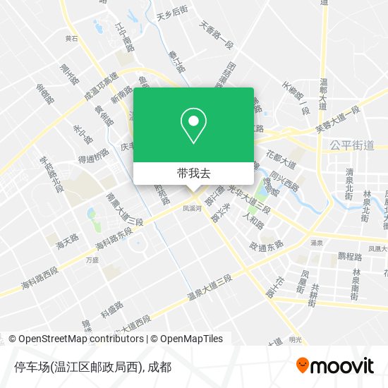 停车场(温江区邮政局西)地图