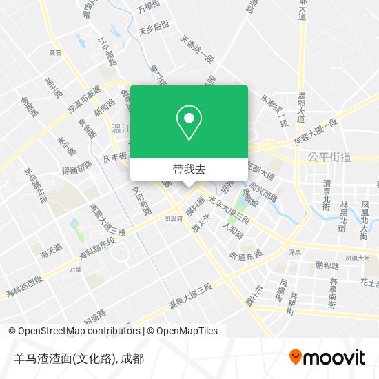 羊马渣渣面(文化路)地图