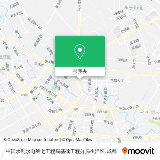中国水利水电第七工程局基础工程分局生活区地图