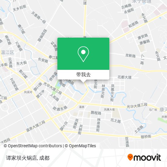 谭家坝火锅店地图