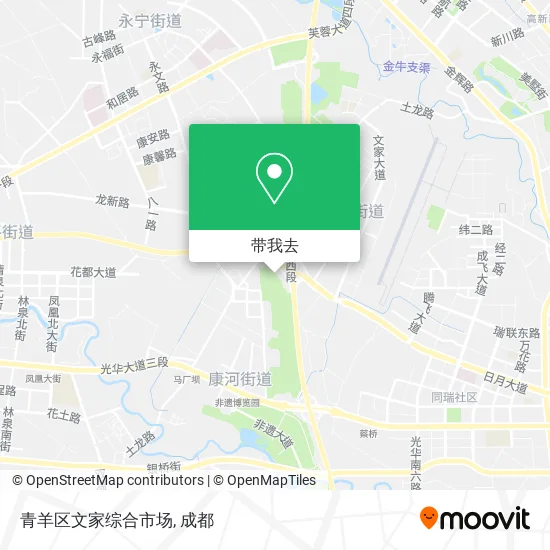 青羊区文家综合市场地图
