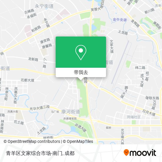青羊区文家综合市场-南门地图