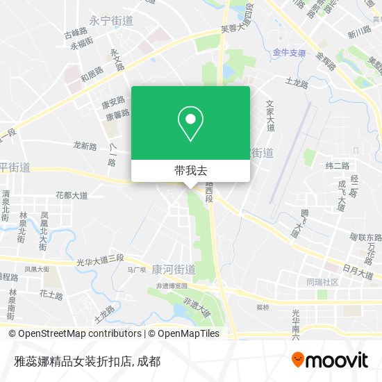 雅蕊娜精品女装折扣店地图