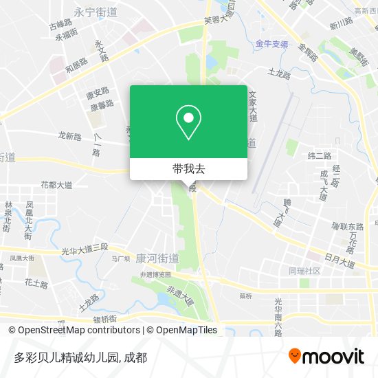 多彩贝儿精诚幼儿园地图