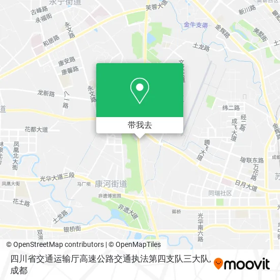 四川省交通运输厅高速公路交通执法第四支队三大队地图