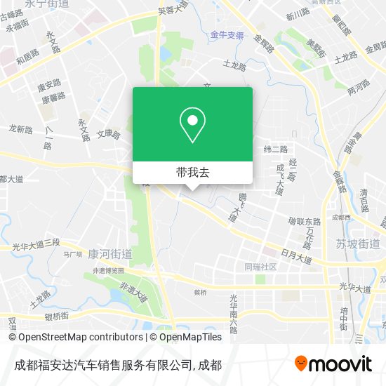 成都福安达汽车销售服务有限公司地图