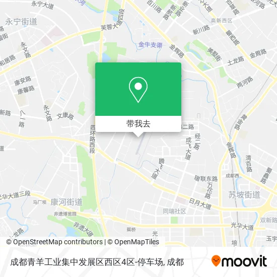 成都青羊工业集中发展区西区4区-停车场地图
