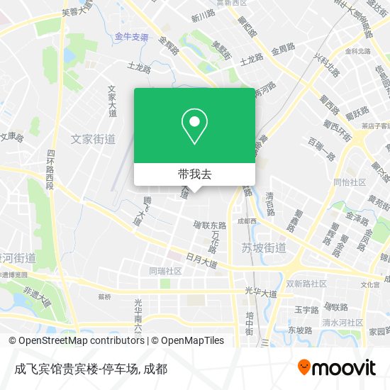 成飞宾馆贵宾楼-停车场地图