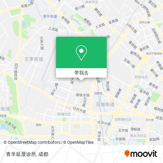 青羊延显诊所地图