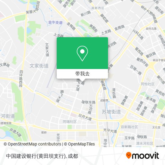 中国建设银行(黄田坝支行)地图