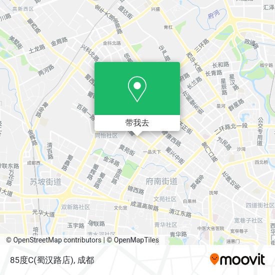 85度C(蜀汉路店)地图
