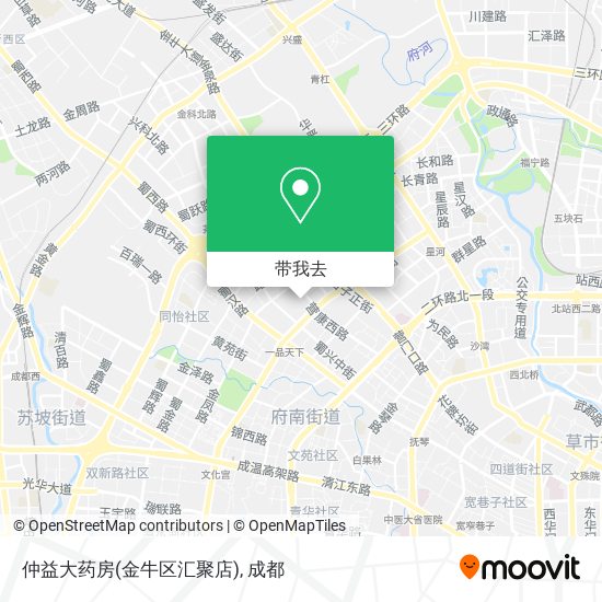 仲益大药房(金牛区汇聚店)地图