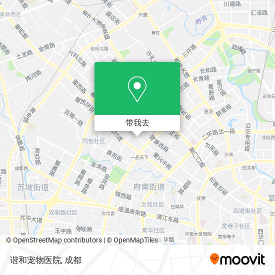 谐和宠物医院地图
