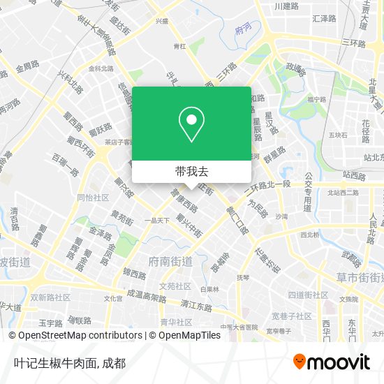 叶记生椒牛肉面地图