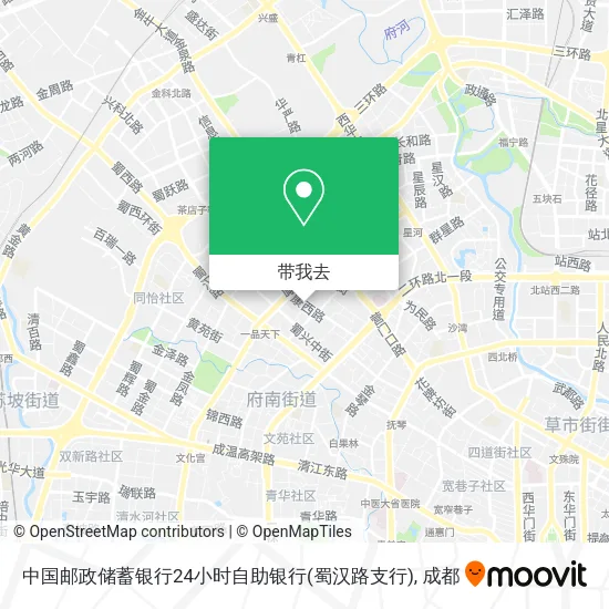 中国邮政储蓄银行24小时自助银行(蜀汉路支行)地图