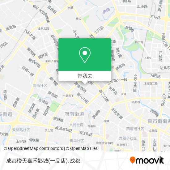 成都橙天嘉禾影城(一品店)地图