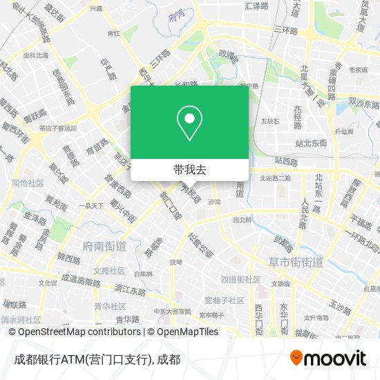 成都银行ATM(营门口支行)地图